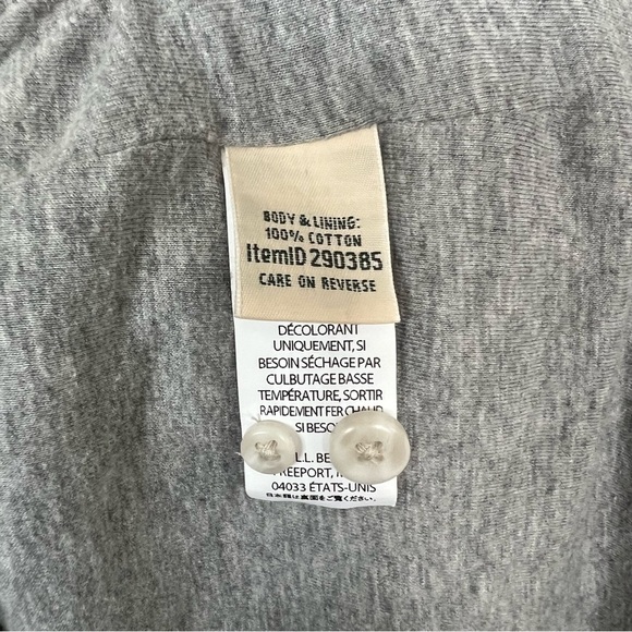 L.L. Bean Pink & Gray Plaid Button Down Shirt Cotton Lined Size Medium - Picture 9 of 9